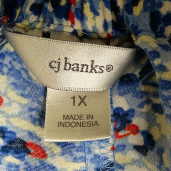 Cj Banks Multi Color Sailboat Print Pleated Skirt - Picture 8 of 9